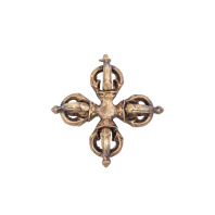 Ваджр пятиконечный Двойной Вишва-ваджр длиной 6см Ваджр пятиконечный Двойной Вишва-ваджр длиной 6см