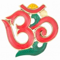 Восточный знак Ом (индийский) красный высотой 19см Восточный знак Ом (индийский) красный высотой 19см