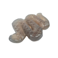 Фигурка Змея из Халцедона и Сердолика длина 5см Фигурка Змея из Халцедона и Сердолика длина 5см