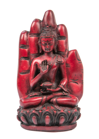 Сувенир из керамики Рука благословляющая с Буддой 16см
