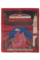 Рисованная Тханка Таинство тантрического ритуала 33х39см Рисованная Тханка Таинство тантрического ритуала 33х39см