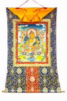 Рисованная Тханка Дзамбала 75х110см Рисованная Тханка Дзамбала 75х110см