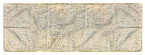 Палантин из золотой органзы 50х215см