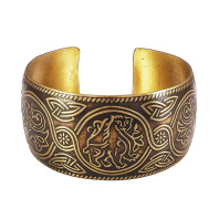 Славянский браслет из латуни "Былина"