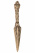 Ритуальный нож Пурба длиной 13см золотистого оттенка