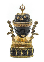 Буддийская капала с покрытием (пара) высокого качества высотой 21см Буддийская капала с покрытием (пара) высокого качества высотой 21см