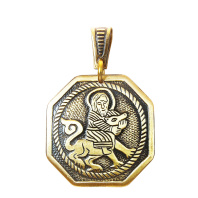 Славянская подвеска из латуни "Самсон"