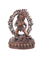 Бронзовая статуя Черный Дзамбала 10,5см мастерская Раджипа Шакья Бронзовая статуя Черный Дзамбала 10,5см мастерская Раджипа Шакья