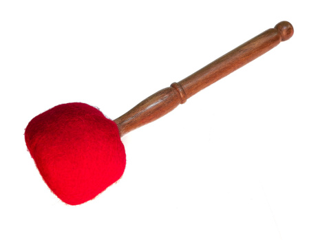 Стик колотушка для тибетской поющей чаши и для гонгов 23см