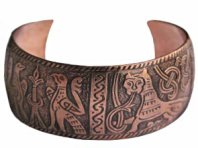 Славянский медный браслет "Михайловский 2"