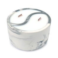 Аромасвеча в подсвечнике ИНЬ-ЯНЬ аромат "Аюрведа" высота 5,5см диаметр 9см (220мл) Аромасвеча в подсвечнике ИНЬ-ЯНЬ аромат "Аюрведа" высота 5,5см диаметр 9см (220мл)