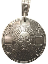 Славянская подвеска из мельхиора "Спас"