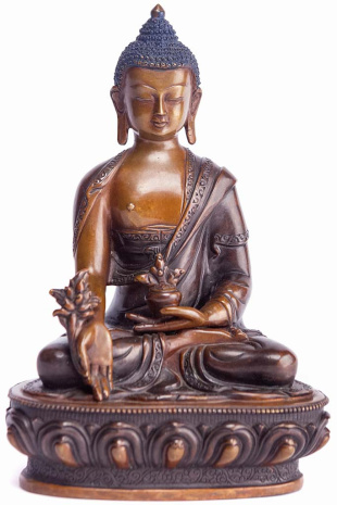Бронзовая статуя Будда Медицины
