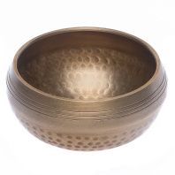 Литая тибетская поющая чаша с чеканкой 9см
