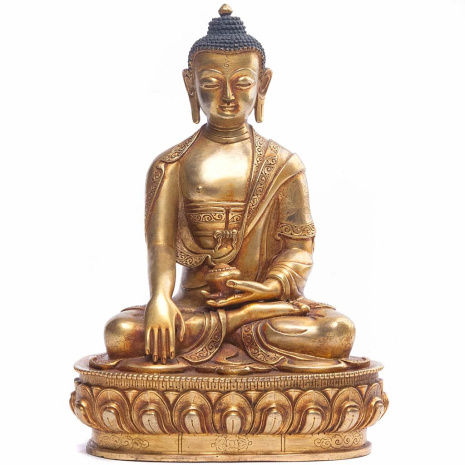 Бронзовая статуя Будда Шакъямуни 20см мастер Начьярадж