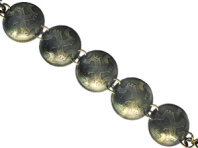 Славянский браслет из латуни "Солнцеворот"