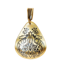 Славянская подвеска из латуни "Кельтские птицы"