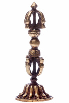 Ваджр пятиконечный на подставке высотой 14см Ваджр пятиконечный на подставке высотой 14см