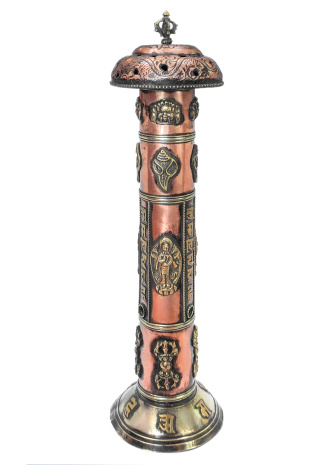 Подставка-пенал для Веревочных благовоний из металла вертикальная высота 28см