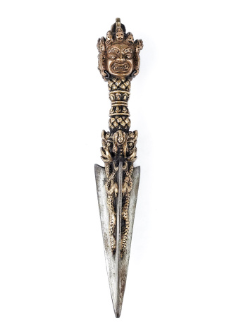 Ритуальный нож Пурба Три защитника длиной 24см со стальным лезвием