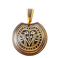 Славянская подвеска из латуни "Ловать"