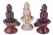 Сувенир из керамики Шивалингам с лицами 11см
