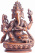Бронзовая статуя Ганеш 4х-рукий на лотосе 7см