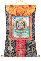 Рисованная Тханка Гуру Ринпоче (Падмасамбхава) мирная форма размер 50х80см Рисованная Тханка Гуру Ринпоче (Падмасамбхава) мирная форма размер 50х80см