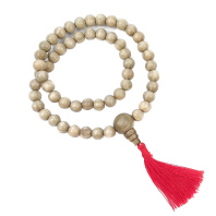 Буддийские четки 54 бусины из дерева Ясень моренный диаметр 8мм Буддийские четки 54 бусины из дерева Ясень моренный диаметр 8мм