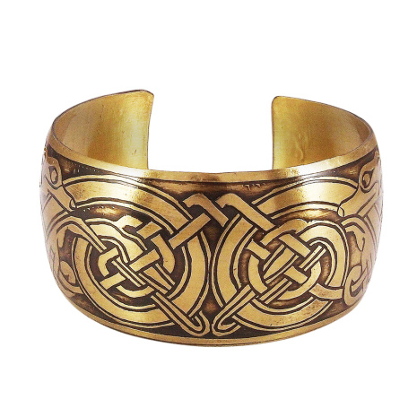 Славянский браслет из латуни &amp;quot;Кельтские собаки&amp;quot;