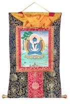 Рисованная Тханка Самантабхадра 55х80см Рисованная Тханка Самантабхадра 55х80см