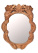 Восточное деревянное овальное зеркало с Драконами 68х54см