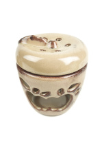 Восточная керамическая Аромалампа Яблоко с крышкой высотой 11см Восточная керамическая Аромалампа Яблоко с крышкой высотой 11см