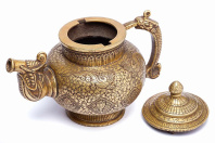 Восточный тибетский чайник Восемь символов Удачи высота 23см Восточный тибетский чайник Восемь символов Удачи высота 23см