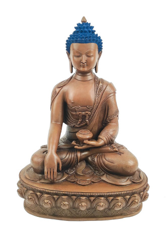 Бронзовая статуя Будда Шакьямуни 33см мастера Начьярадж Шакья