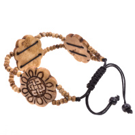 Тибетский браслет раздвижной три Лотоса