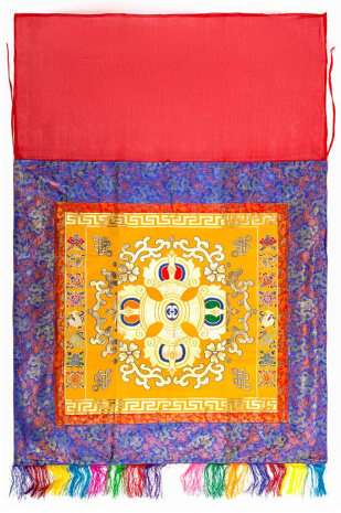 Алтарное покрывало- накидка Двойной Ваджр из набора для Ламы размер 100х100см