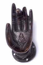 Восточная дверная ручка Рука Будды (левая) 10-11см