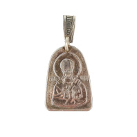 Славянская подвеска из мельхиора "Святитель Николай"