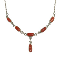 Тибетское колье из 6 кораллов