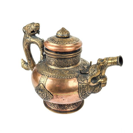 Восточный чайник Макара и Тигр высотой 23см