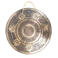 Тибетский гонг с тибетскими благими символами диаметр 40,5см Тибетский гонг с тибетскими благими символами диаметр 40,5см