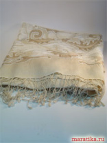 Шаль ручной работы из шелка и пашмины