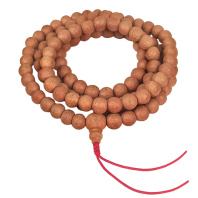 Буддийские четки 108 бусин из семян дерева Бодхи 12-13мм с Гуру бусиной с глазом в виде ТРЕУГОЛЬНИКА