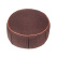 Подушка круглая для медитации 30х15см (коричневый лен с кантом)
