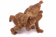 Сувенир из керамики Ганеша ползающий 9см Сувенир из керамики Ганеша ползающий 9см