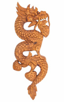 Восточное панно Дракон вертикальный 33см Восточное панно Дракон вертикальный 33см