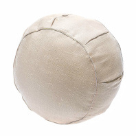 Подушка круглая для медитации льняная (без канта) Подушка круглая для медитации льняная (без канта)