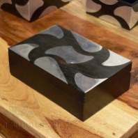 Восточная шкатулка деревянная с латунью