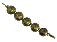 Славянский браслет из латуни "Переплетенные драконы"